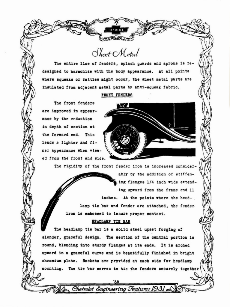 1931 Chevrolet Engineering Features Page 71